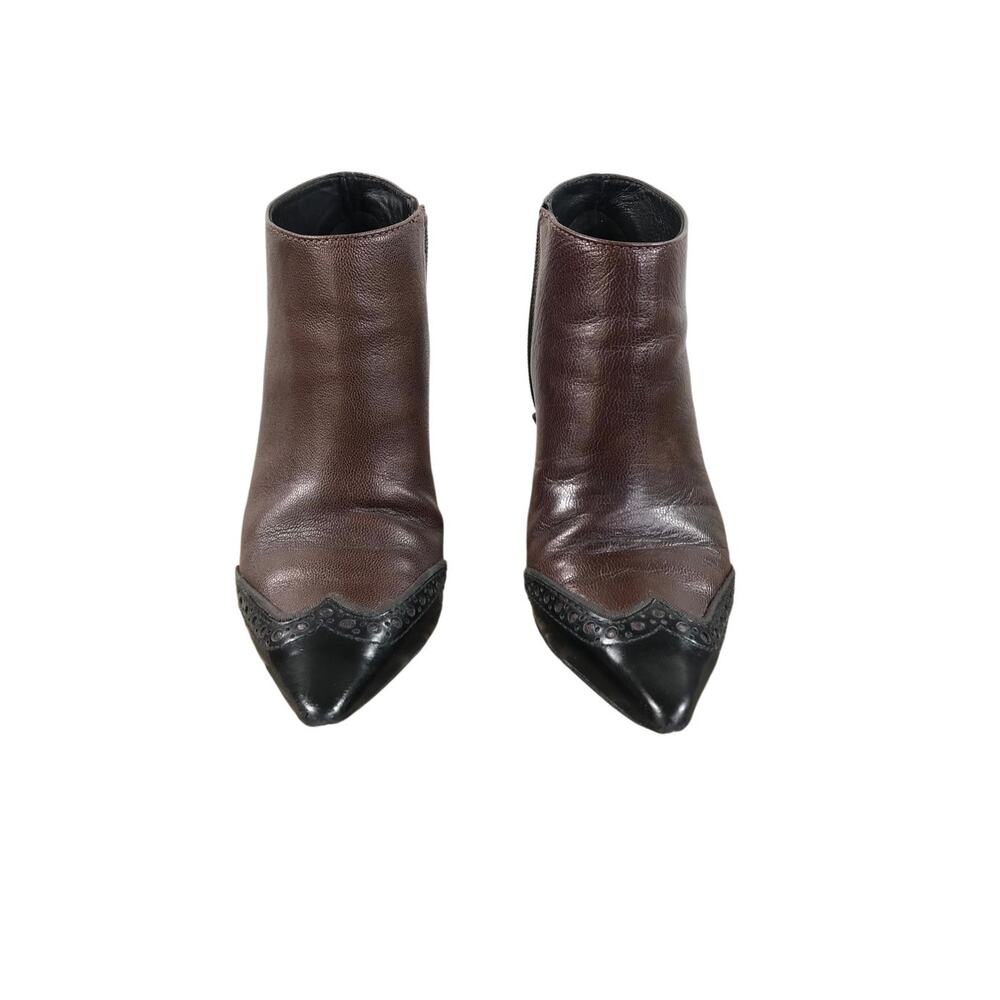 Tory Burch Brown and Black Ankle Booties - Picture 5 of 13
